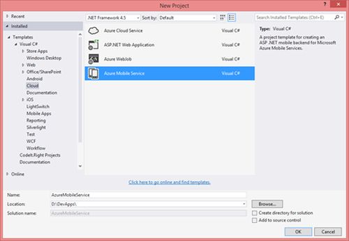 Azure Mobile Service